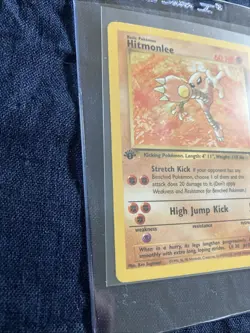 🥋Pokemon TCG Hitmonlee Fossil 22/62 Regular 1999-2000 Wizards Base Set 1st Ed - Image 2