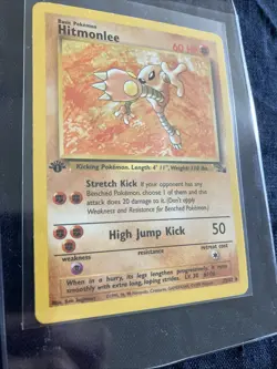 🥋Pokemon TCG Hitmonlee Fossil 22/62 Regular 1999-2000 Wizards Base Set 1st Ed - Image 5
