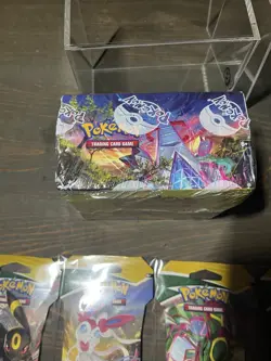 Pokemon Evolving Skies Booster Box Sealed w/Sleeved Booster Pack Art Set - Image 3