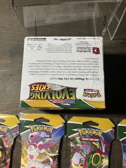 Pokemon Evolving Skies Booster Box Sealed w/Sleeved Booster Pack Art Set - Image 4