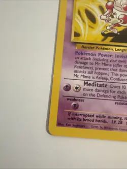 Mr. Mime 27/130 - Rare - Pokemon TCG - Base Set 2 - LP - Image 3