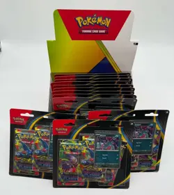 Lot of (12) Pokemon TCG Phantasmal Flames Triple Blister Packs Sealed - Image 2