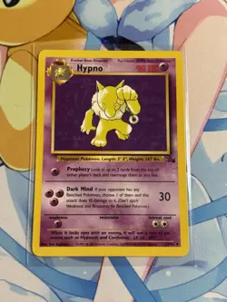 Hypno 23/62 Rare Pokemon 1999 Fossil - NM - Image 1