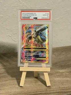 Pokemon M Blastoise EX Full Art 102/108 XY Evolutions #102 Mega GEM MINT PSA 10 - Image 1