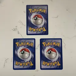 Pokemon TCG Geodude, Graveler & Golem Fossil Set Evolution Line Base Set 1999 - Image 3