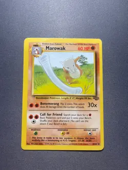 Pokemon TCG Marowak Jungle 39/64 Unlimited 1999-2000 Wizards Base Set - Image 1