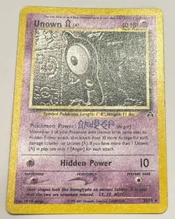 Unown [A] Non-Holo 33/75 - 2001 Neo Discovery Pokemon TCG - LP-MP - Image 3