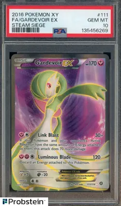2016 Pokemon XY #111 Gardevoir Ex Fa Steam Siege PSA 10 GEM MINT - Image 1