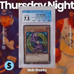 2025 YU-GI-OH! QUARTER CENTURY STAMPEDE-ENGLISH DARK MAGICIAN SUPER RARE CGC 7.5 - Image 1