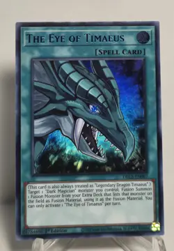 The Eye of Timaeus DLCS-EN007 1st Edition Ultra Rare Yugioh TCG NM/M - Image 1