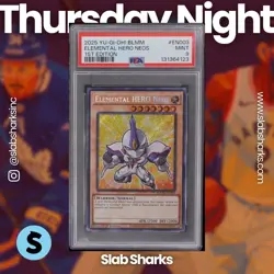 2025 YU-GI-OH! BLMM #EN003 ELEMENTAL HERO NEOS 1ST EDITION PSA 9 - Image 1