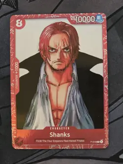 One Piece Shanks P-016 - Promo - Premium Card Collection Film Red Edition NM - Image 1