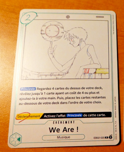 ONE PIECE CARD GAME CARTE FRANCAISE HOLO WE ARE EB02-020 FR NM 2025- - Image 1