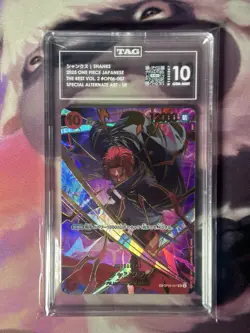 One Piece 2025 PRB02 OP06-007 Shanks SP Tag Gem Mint 10 Japanese - Image 1
