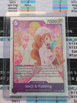 One Piece TCG English Sanji and Pudding EB02-035 SR - Image 1