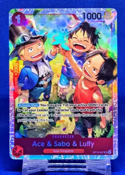 Ace & Sabo & Luffy OP13-007 SR | NM | Carrying on His Will | One Piece TCG | EN - Image 1