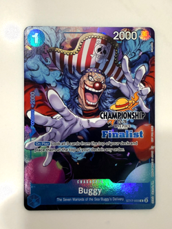 Buggy CS 25-26 CHAMPIONSHIP FINALIST PROMO ST17-003 ONE PIECE TCG NM - Image 1