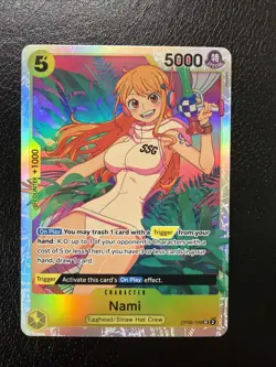 Nami OP08-106 Super Rare Two Legends NM Condition One Piece TCG - Image 1
