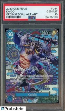 2023 One Piece OP05-Special Alt Art #044 Kaido PSA 10 GEM MINT - Image 1