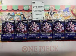 One Piece OP-14 The Azure Sea’s Seven - 6x packs w/ Pre-Release Event Promo Pack - Image 1