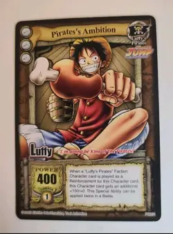One Piece CCG The Quest Begins Pirate’s Ambition Luffy PR001 Shonen Jump Promo - Image 1