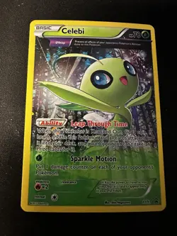 Celebi XY93 Black Star Promo Full Art Cosmos Holo Pokemon TCG Card - Image 2