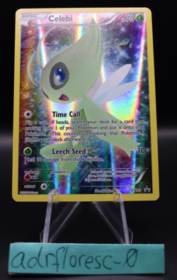 Pokemon TCG Mythical Celebi XY111 Full Art Black Star Promo Promo Card - NM - Image 1