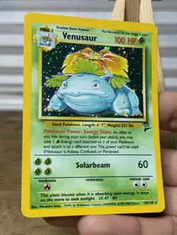 Venusaur 18/130 Holo Rare - Base Set 2 - Pokemon Card - WOTC Vintage - LP - Image 3