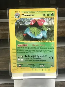 VENUSAUR 30/165 Reverse Holo E Reader Card 2002 WOTC Pokemon Expedition - Image 1