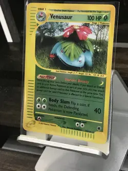 VENUSAUR 30/165 Reverse Holo E Reader Card 2002 WOTC Pokemon Expedition - Image 3