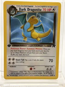 Dark Dragonite - 22/82 - Pokemon Team Rocket 1st Edition Rare Card WOTC NM - Image 1