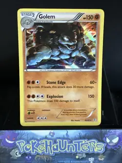 Pokemon Card Golem 45/83 XY Generations Holo Rare Near Mint - Image 1
