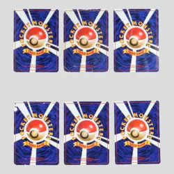 Japanese pokemon card old back vintage set 6 Blaine's Charizard Arcanine Brock - Image 3