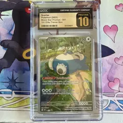 CGC Pristine 10 Pokemon TCG Snorlax 051 Sv: Scarlet & Violet Promo Cards Holo - Image 1