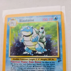 Blastoise 2/130 Holo Rare - Base Set 2 - Pokemon Card - SWIRL 🌀 - Image 3