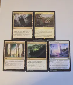 MTG Lands - Taps for Any Color lot. 5 card non basic land lot - Image 1