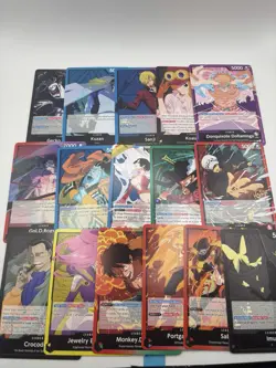 One Piece Card Game Leader Card Lot of 16 Op14 Op13 - Image 1