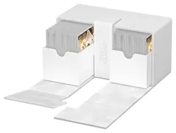 Ultimate Guard Twin Flip n Tray Monocolor White 200+ Xenoskin Deck Case Card Box - Image 4