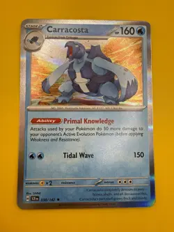 Carracosta 038/142 Holo Rare Stellar Crown Pokemon Card NM - Image 1