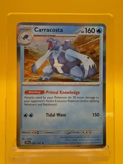 Carracosta 038/142 Holo Rare Stellar Crown Pokemon Card NM - Image 4
