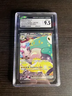CGC 9.5 Iono's Bellibolt ex 2025 Journey Together 183/159 SIR Pokemon Card - Image 1