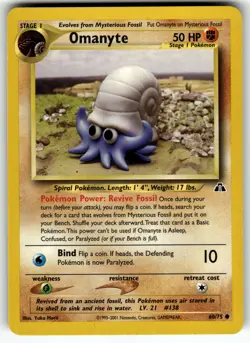Omanyte 60/75 Neo Discovery NM-Pokemon Card TCG - Image 1