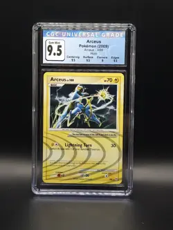CGC 9.5 MINT Arceus 2009 Arceus AR6 Holo Rare Pokemon Card - Image 1
