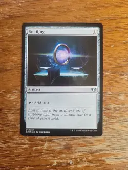 Magic The Gathering Card MTG Sol Ring Commander Masters Artifact Mana Rock - Image 1