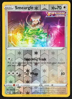 Smeargle 2021 Fusion Strike Reverse Holo Pokemon Card 209/264 (NM) - Image 1