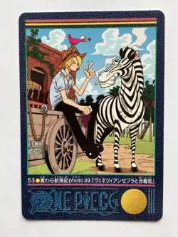 Sanji ONE PIECE Visual Adventure Cards TCG Japanese Anime 2000 Vintage #53 [AI] - Image 1