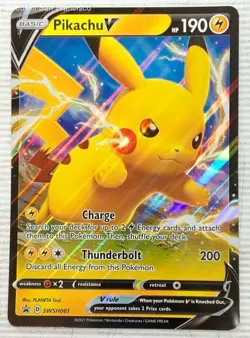 Lot of 3 JUMBO Pokemon TCG Game Trading Cards Pikachu Charmander Bulbasaur - Image 2