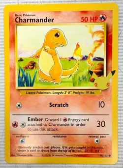 Lot of 3 JUMBO Pokemon TCG Game Trading Cards Pikachu Charmander Bulbasaur - Image 3