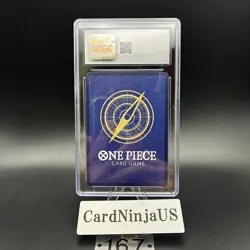 CGC GEM MINT 10 Monkey D Luffy P-043 One Piece Promotion Card Foil 2023 Weekly - Image 2