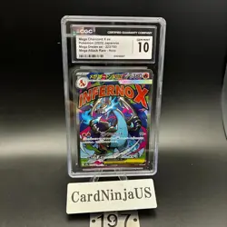 CGC GEM MINT 10 MEGA Charizard X ex MA 223/193 MEGA Dream ex M2a Pokemon Card - Image 1